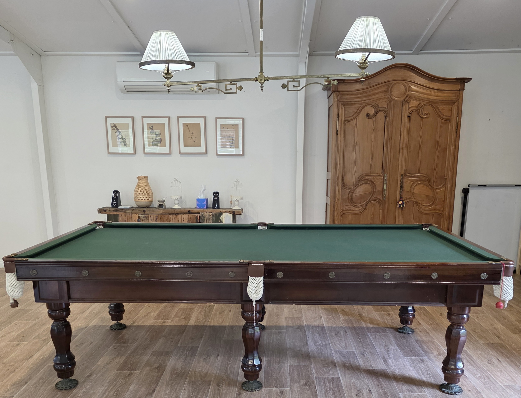 A Three-Quarter Size Billiard Table